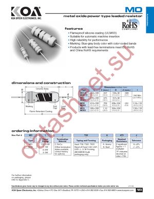 MO1C121J datasheet  